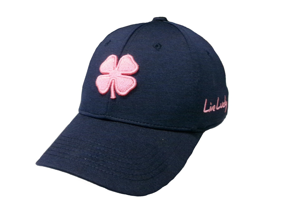 Black Clover Heather Rose Navy Fitted Golf Hat Large XL Cap