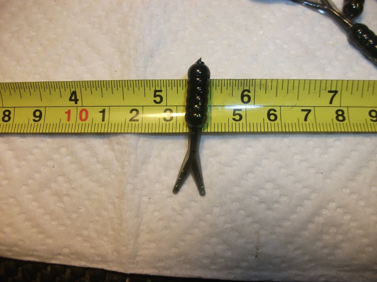 Soft Plastic Crappie and Panfish Lure Set - 1.5 Inch Jigs & Flukes for Freshwater Fishing