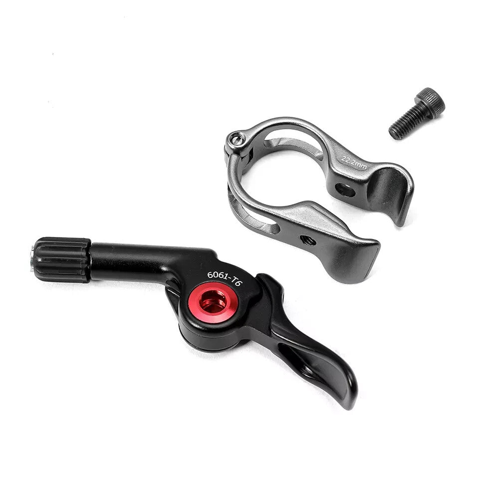 Dropper Seatpost Lever Trigger for Mountain and Gravel Bikes - Aluminum & Steel, 22.2mm