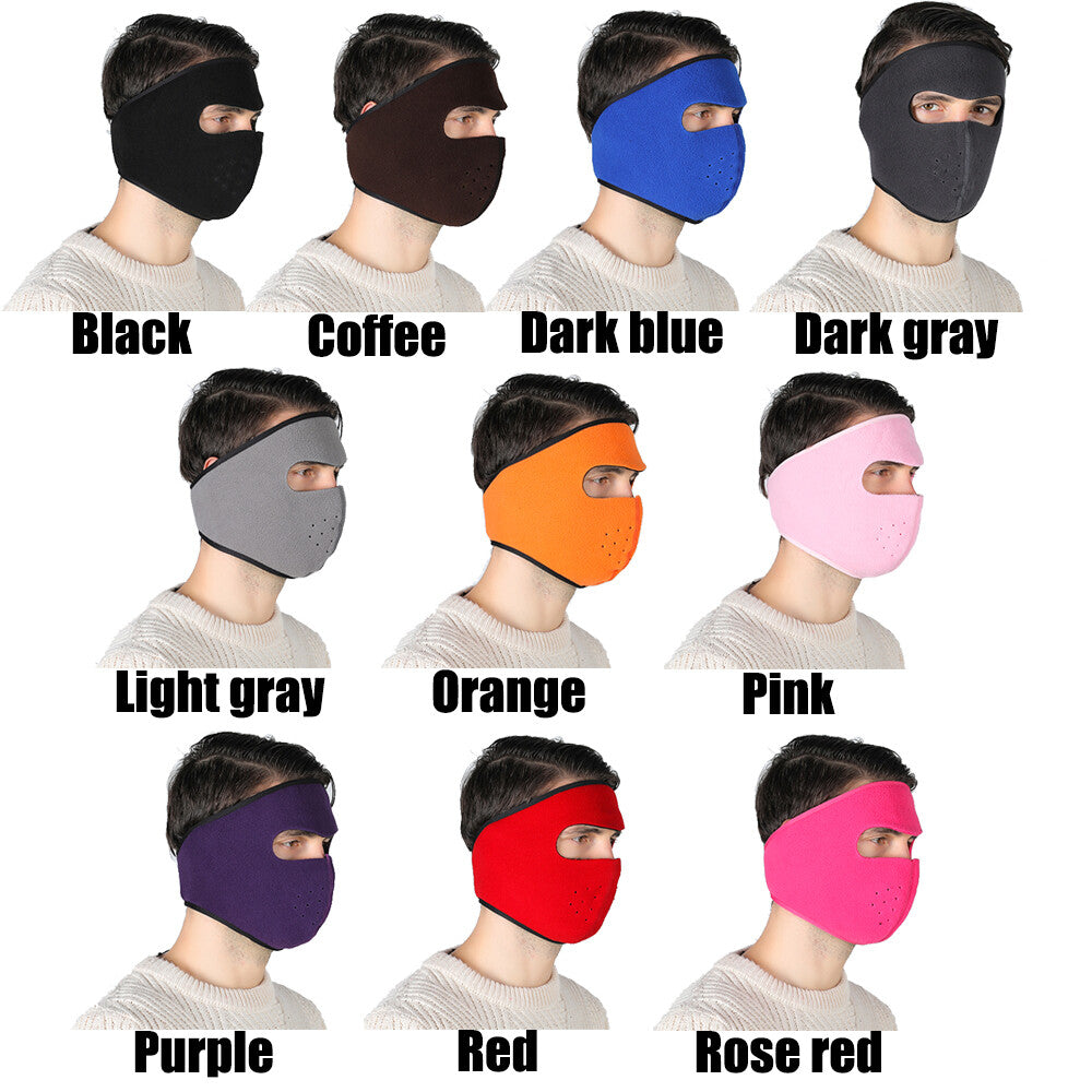 Winter Full Face Mask Thermal Fleece Ski Mask Windproof Neck Warmer