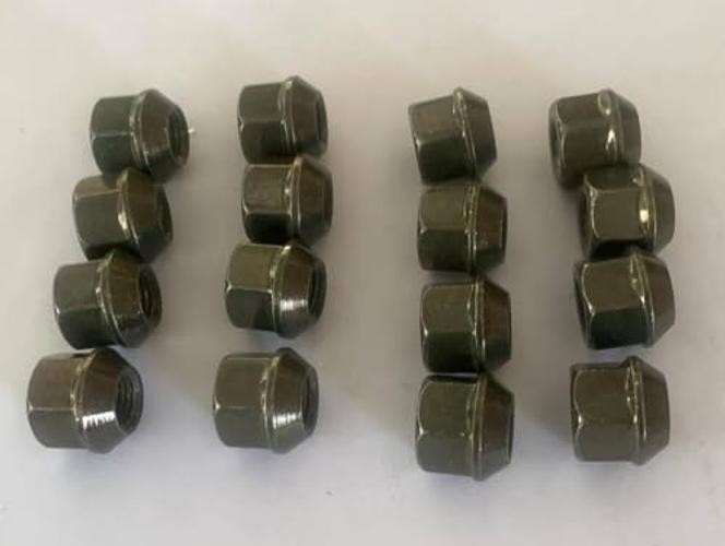 16pcs M10x1.25 ATV UTV Wheel Lug Nuts Hex 17mm Replacement for Yamaha Honda Suzuki Kawasaki Arctic Cat
