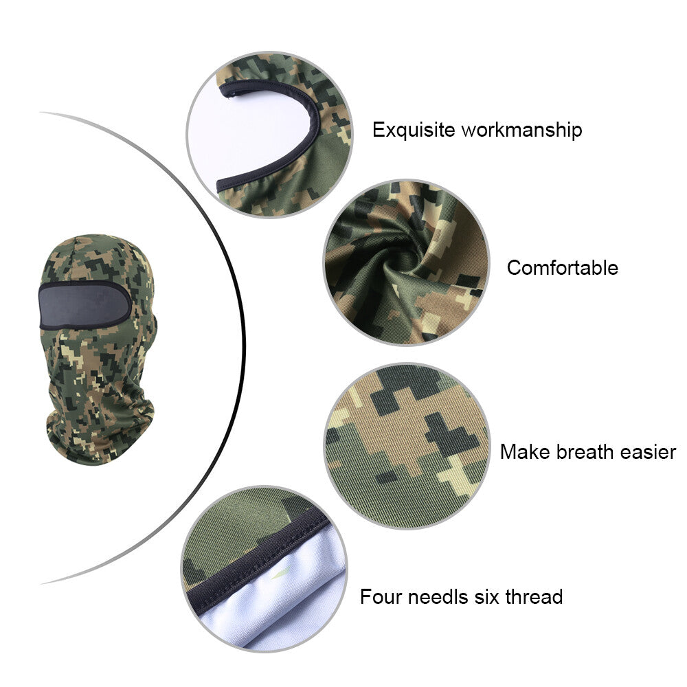 Unisex UV Protection Balaclava Face Mask for Outdoor Sports and Skiing