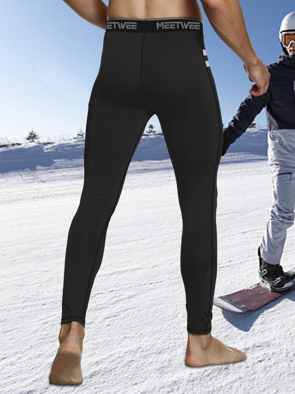 Men's Thermal Compression Pants Base Layer for Workout & Outdoor Sports
