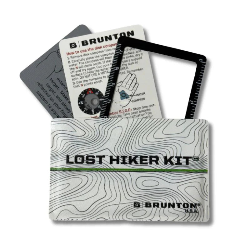 Pocket Survival Kit with Compass, Signal Mirror & Fire Starter for Hiking