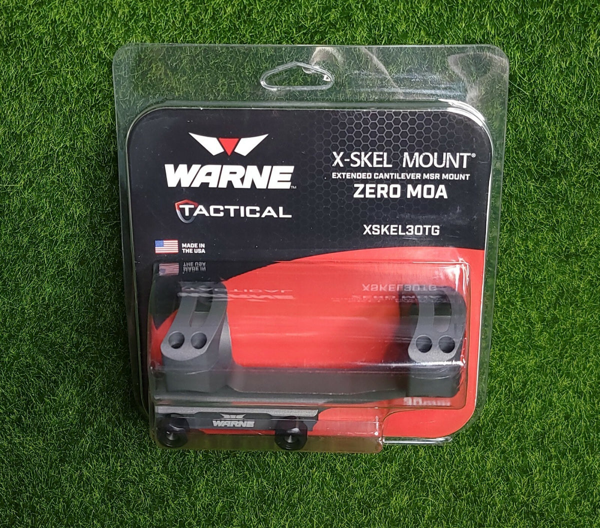 Warne 30mm Skeletonized Cantilever - Zero MOA, Extended