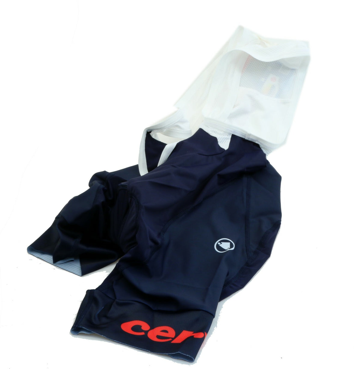 Women's Cycling Bib Shorts Large Navy Breathable Wicking Mesh Pad