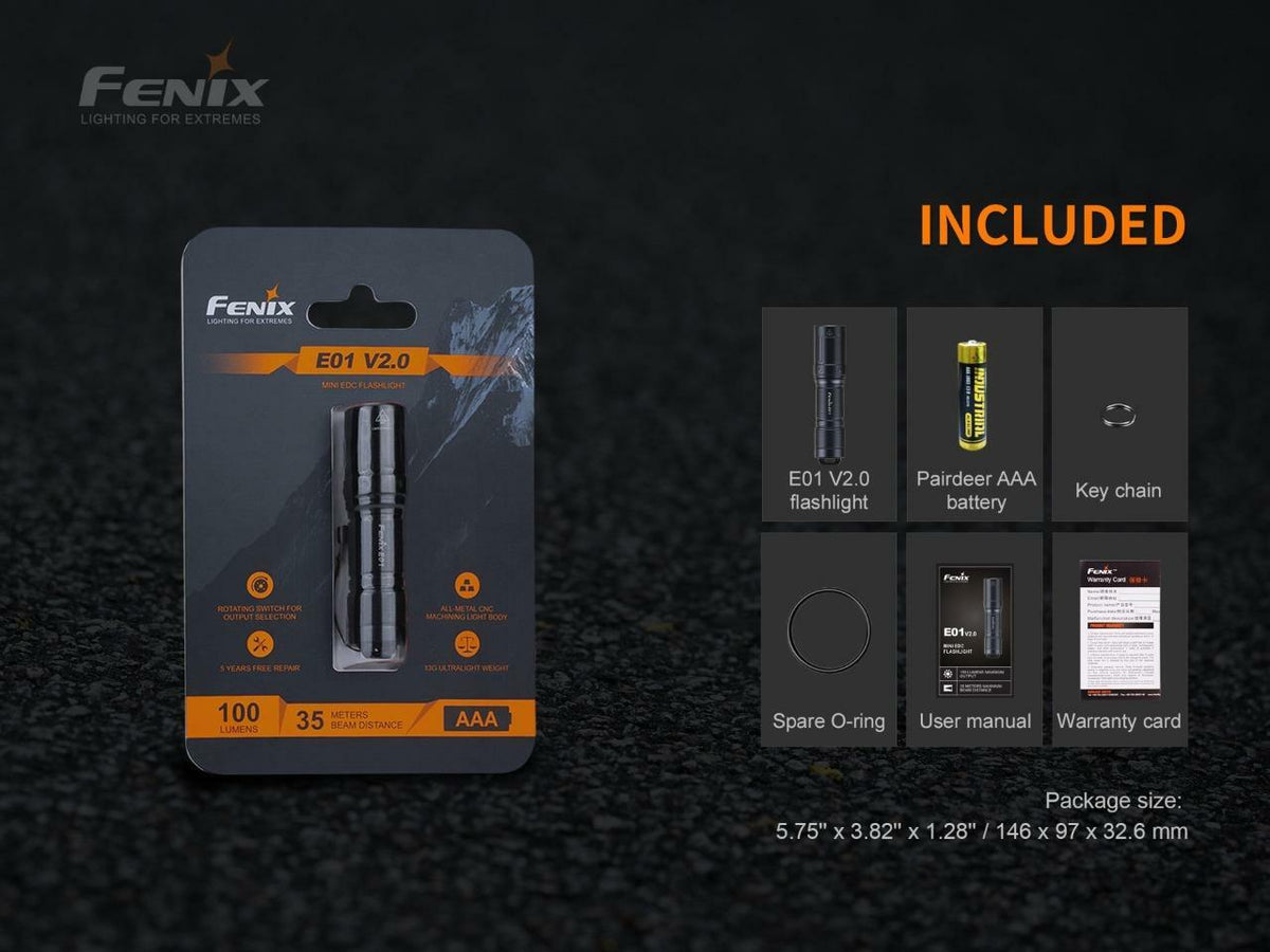 Mini LED Flashlight Keychain with AAA Battery - Waterproof & Compact