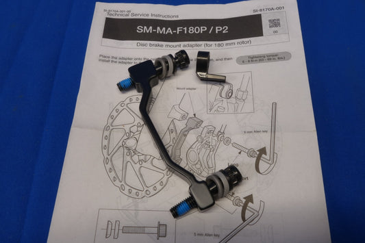 Shimano Front 180mm Disc Brake Adapter for 74mm and 74mm Forks