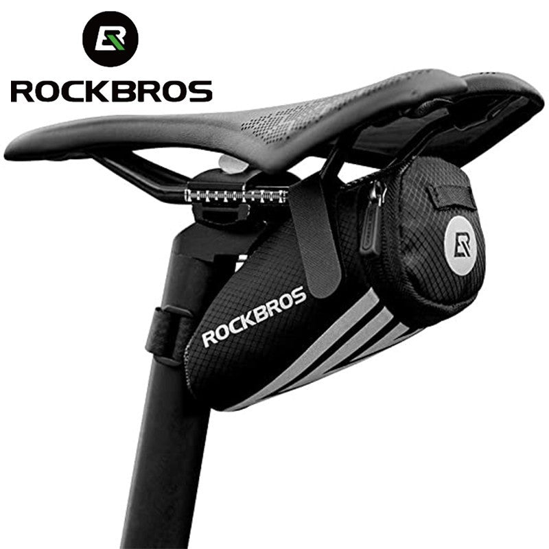 Bike Saddle Bag Waterproof Bicycle Seat Storage Pouch Small & Portable