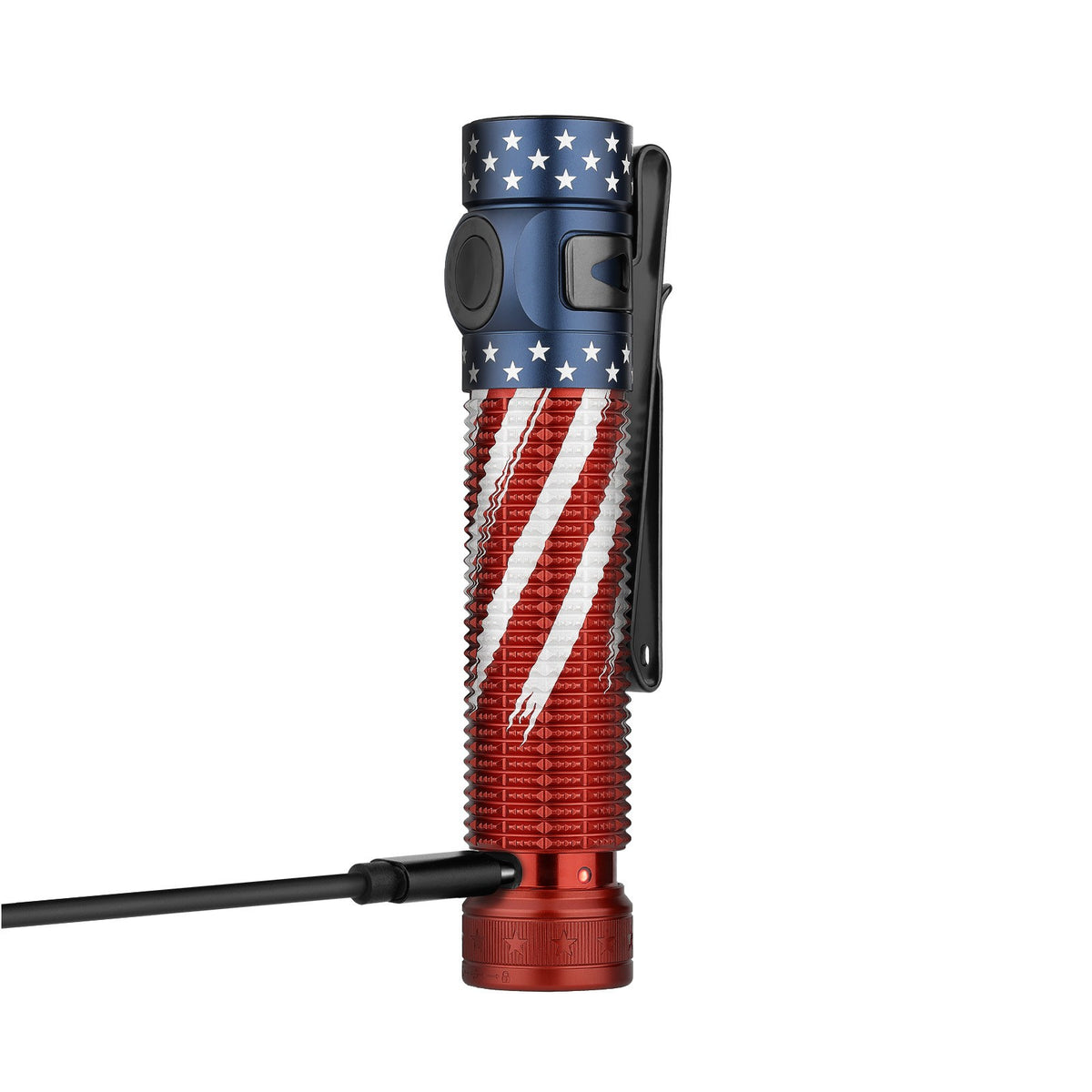 Olight Baton 4 Pro Stars & Stripes Edition 1600-Lumen Compact EDC Flashlight