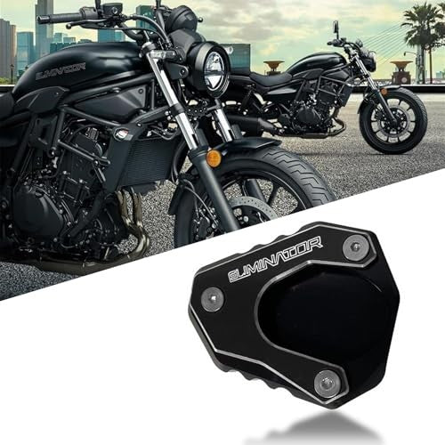 Motorcycle CNC Kickstand Extension Pad for Eliminator SE 400 450 500 2023-2024 Black
