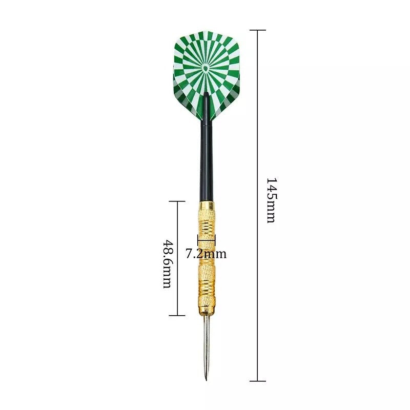 Professional Steel Tip Darts Set 15pcs 14g Slim Barrel with 5 Flight Styles