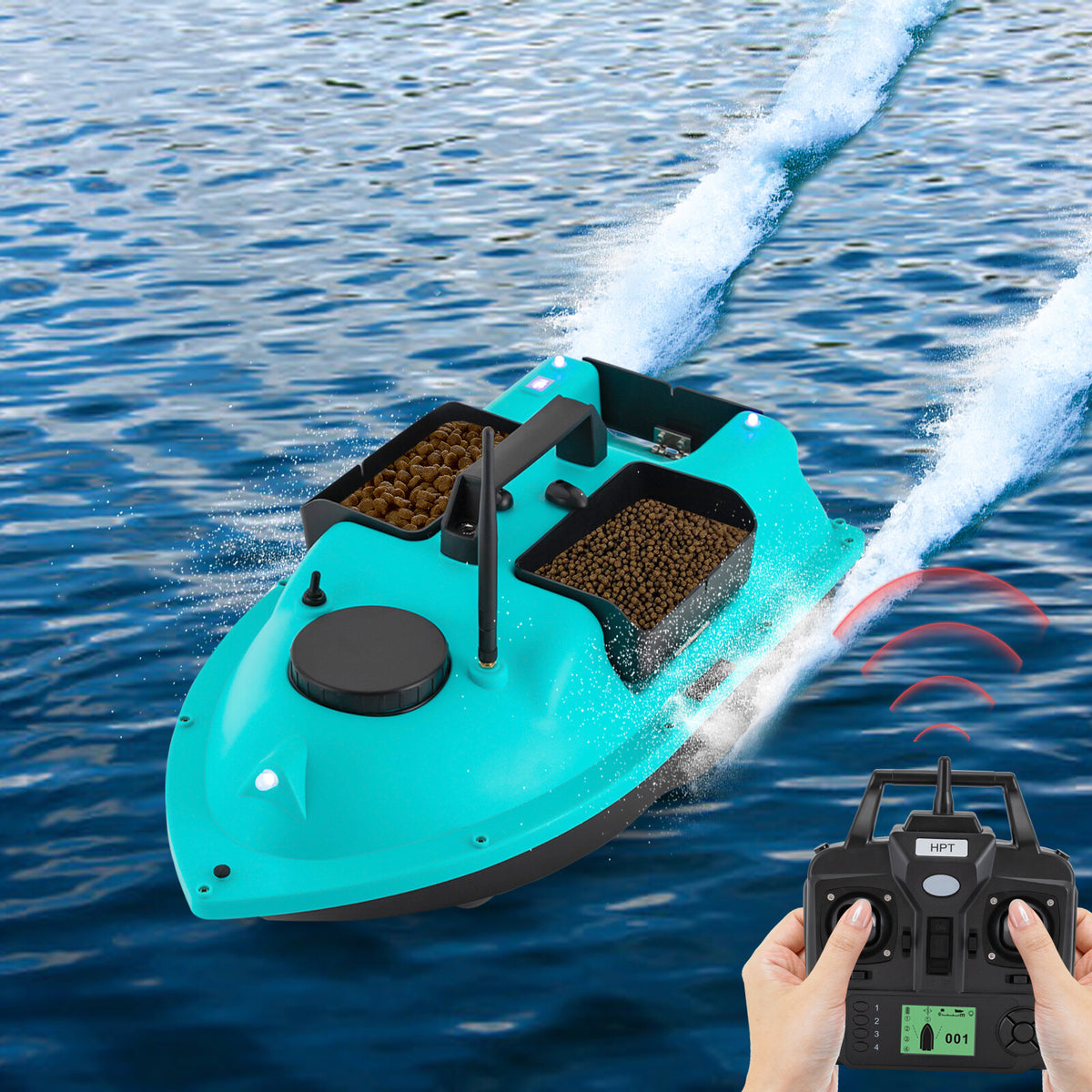 Remote Control Fishing Bait Boat for Surf and Outdoor Angling - Battery Powered