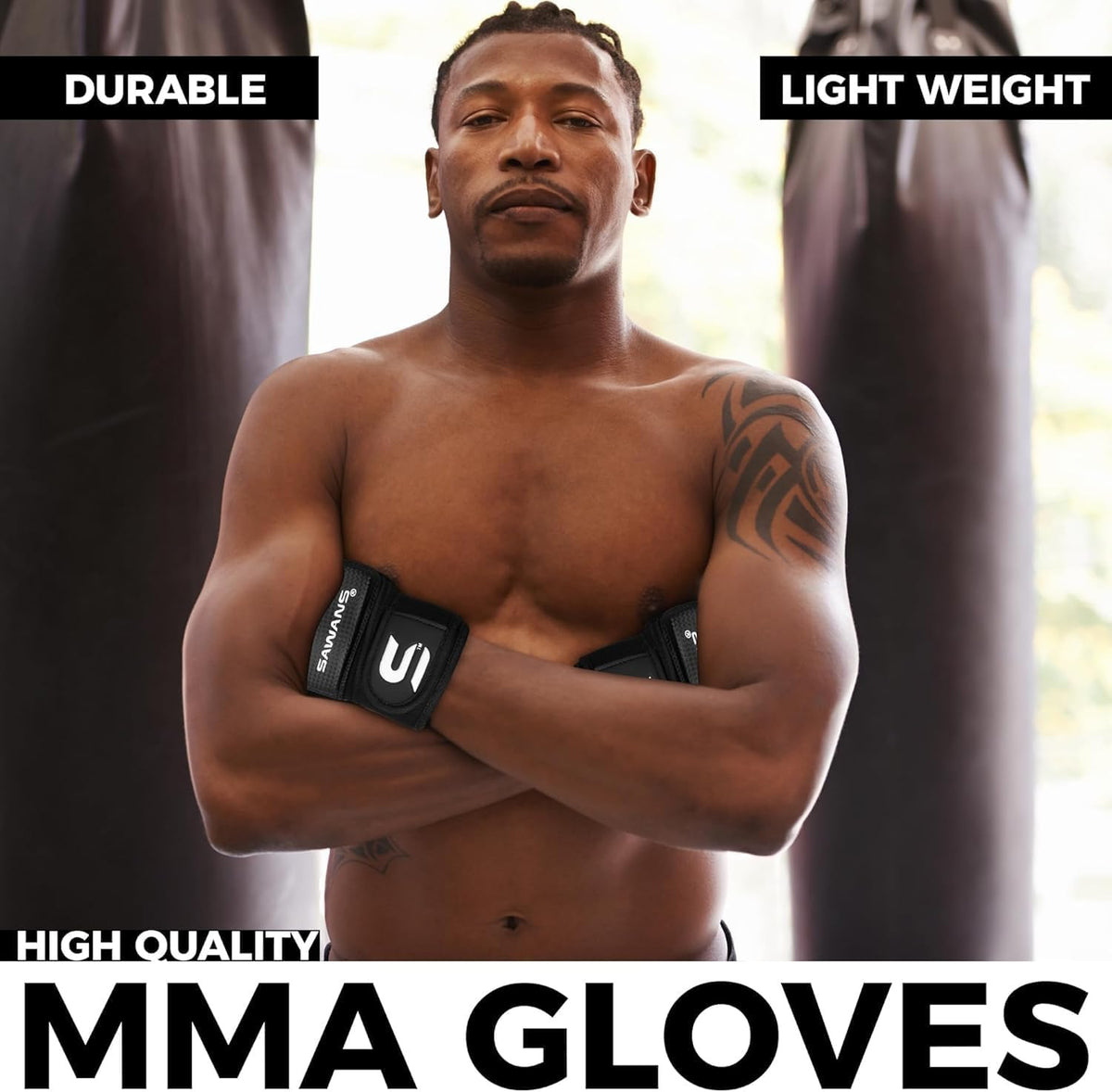 Martial Arts MMA Boxing Gloves with Wrist Support and Punch Bag Protection