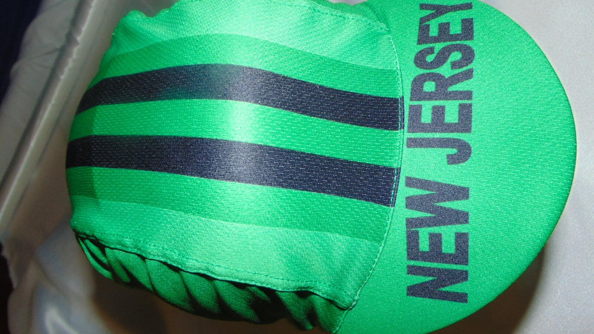Cycling Cap for Pista Fixed Gear Biking - Jersey NJ Sublimated UV Protection