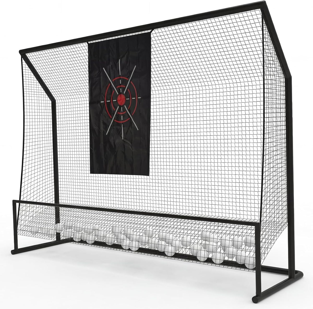 10x7.5FT Golf Practice Net with Ball Collection & Noise-Reducing Impact Cloth