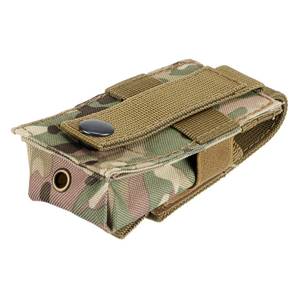 Tactical Molle Flashlight Holder Holster Pouch for Belt or Backpack