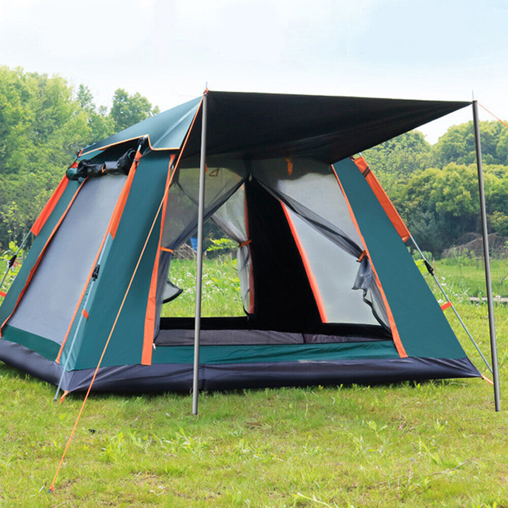 Water-Resistant Family Pop-Up Camping Tent for 3-5 People