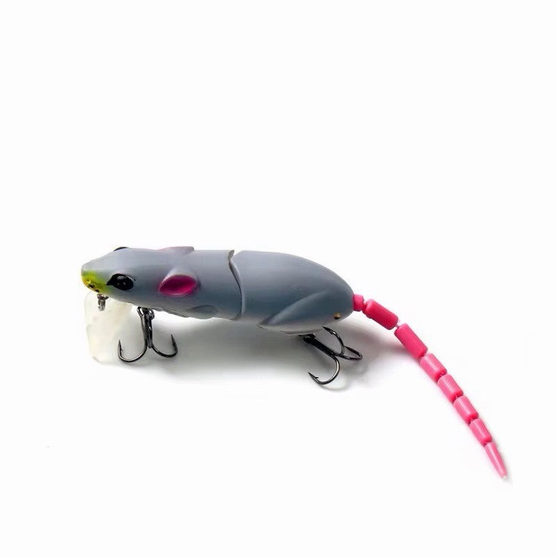 Multi-Jointed Topwater Mouse Fishing Lure for Bass Pike and Freshwater Species