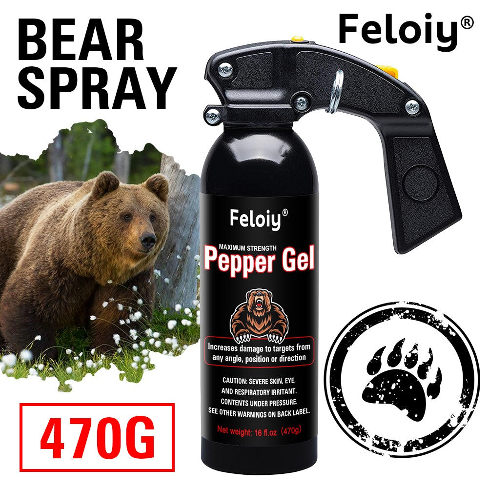 Maximum Strength Pepper Gel Self Defense Spray 16 oz - Powerful Personal Safety