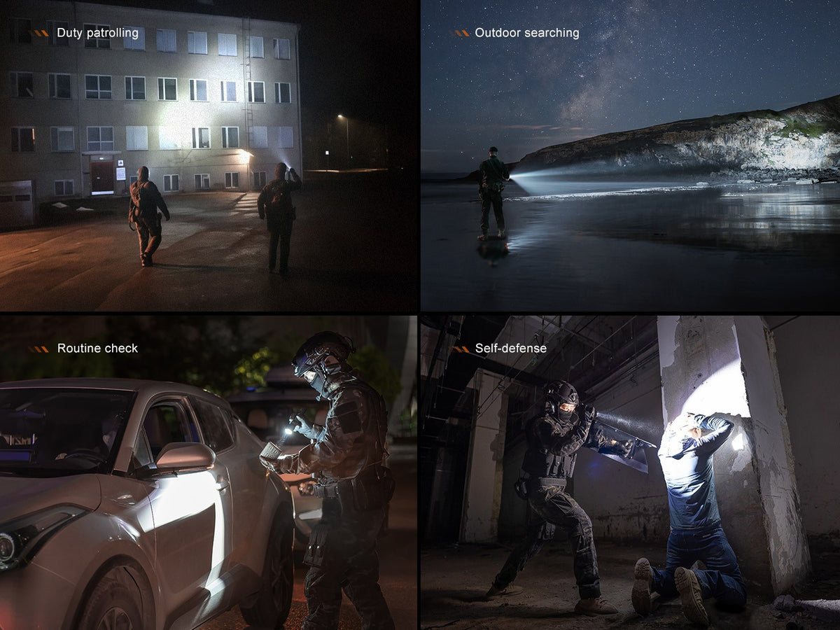 Rechargeable Tactical Flashlight 3600 Lumens Waterproof Handheld Torch
