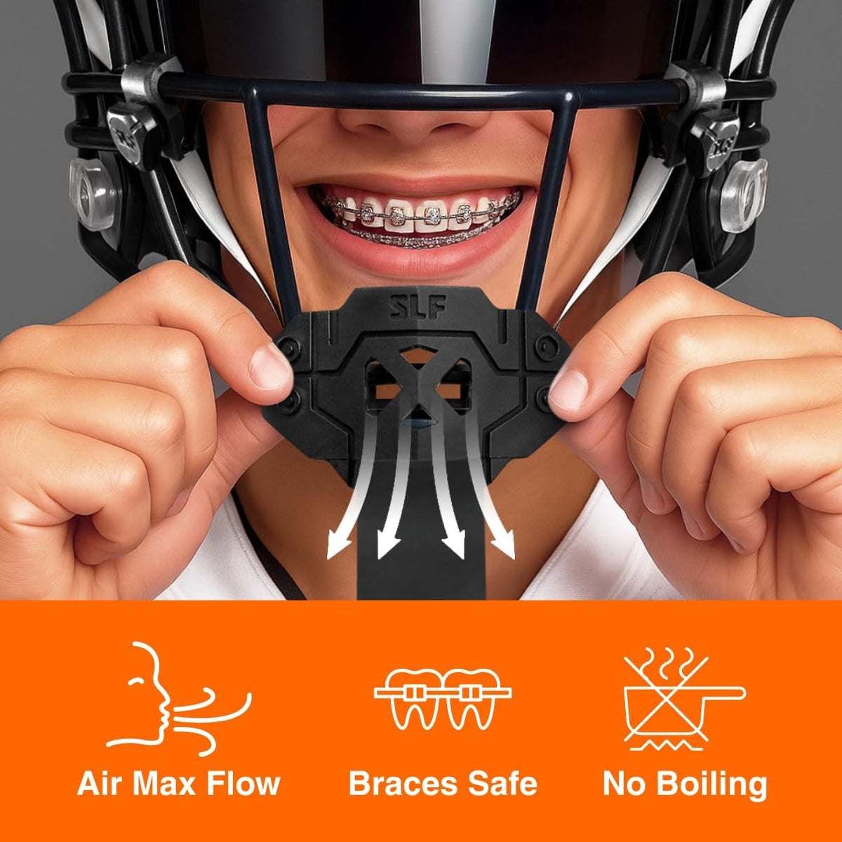 Football Mouthguard with Strap - Impact Protection for Contact Sports