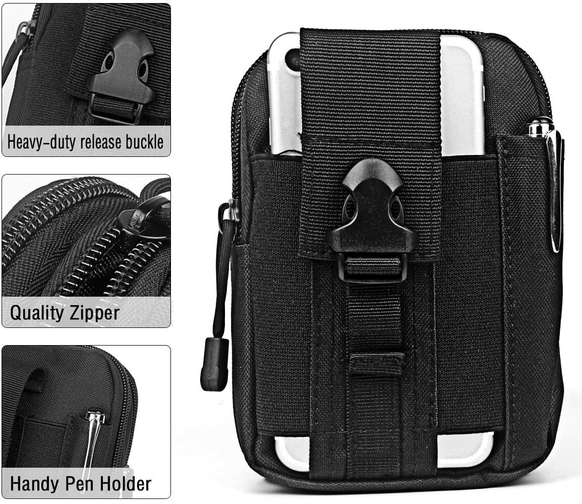 Tactical Molle Waist Pack Bag for Outdoor, Hiking & Military Use