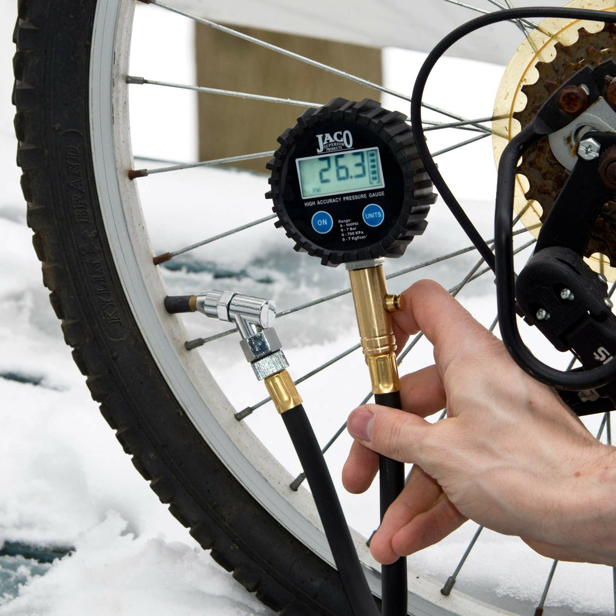Digital Tire Pressure Gauge 100 PSI Professional Accuracy - JACO ElitePro