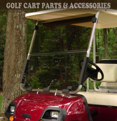 Yamaha G22 Tinted Windshield Folding Style for 2003-2006 Golf Cart - OEM Quality