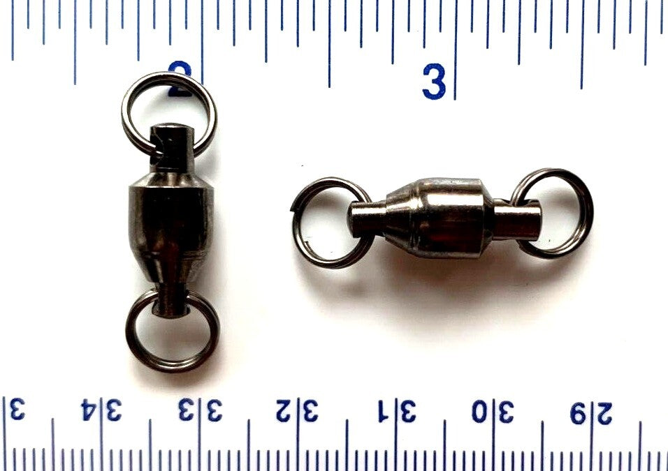 20 GT Ball Bearing Fishing Swivels with Split Rings - Size 7 66lb Test
