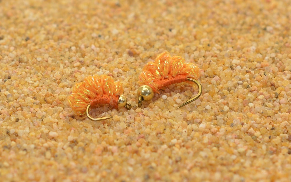 Fly Fishing Beaded Crystal Meth Flies - Tungsten Bead, 2 Colors, Mustad Hooks