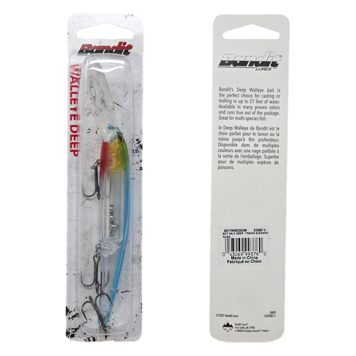 Deep Diving Trolling Crankbait for Walleye & Predator Fish - 4.75in 5/8oz Gizzard Shad