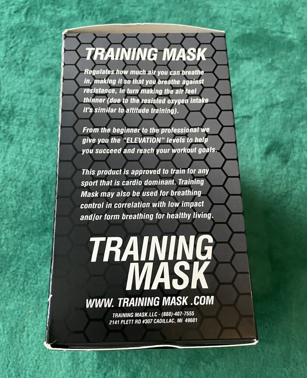 Elevation Training Mask 20 Simulates High Altitude Exercise Large NIB