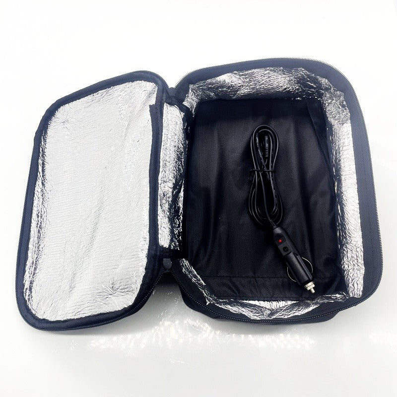 Portable Heated Lunch Box for Travel & Camping - Insulated Food Warmer