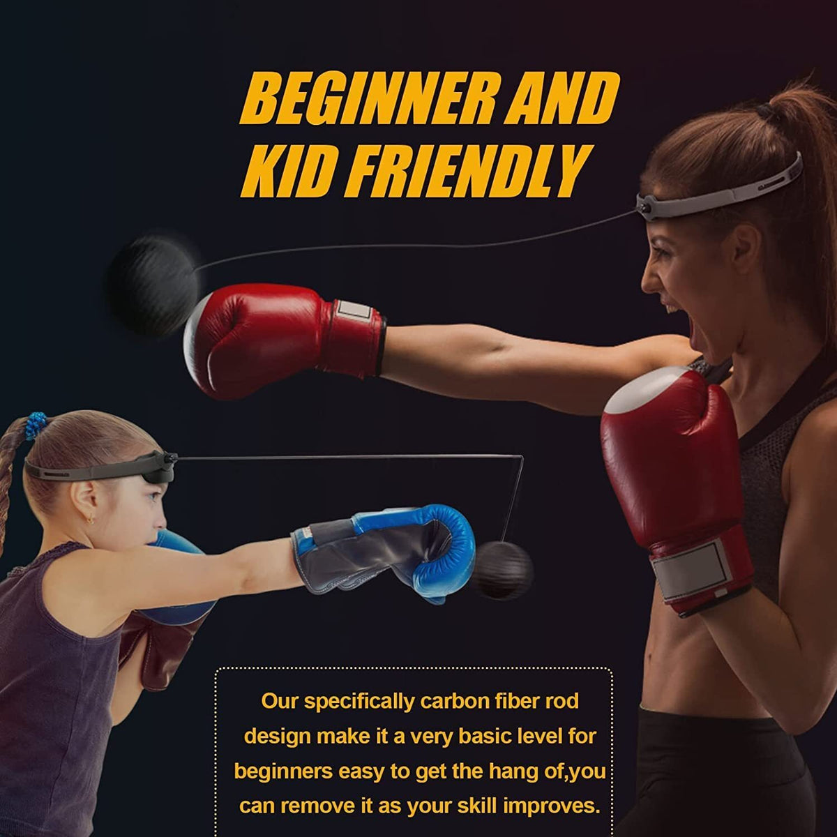 2PCS Reflex Boxing Ball Set for Speed Training and Reaction Improvement