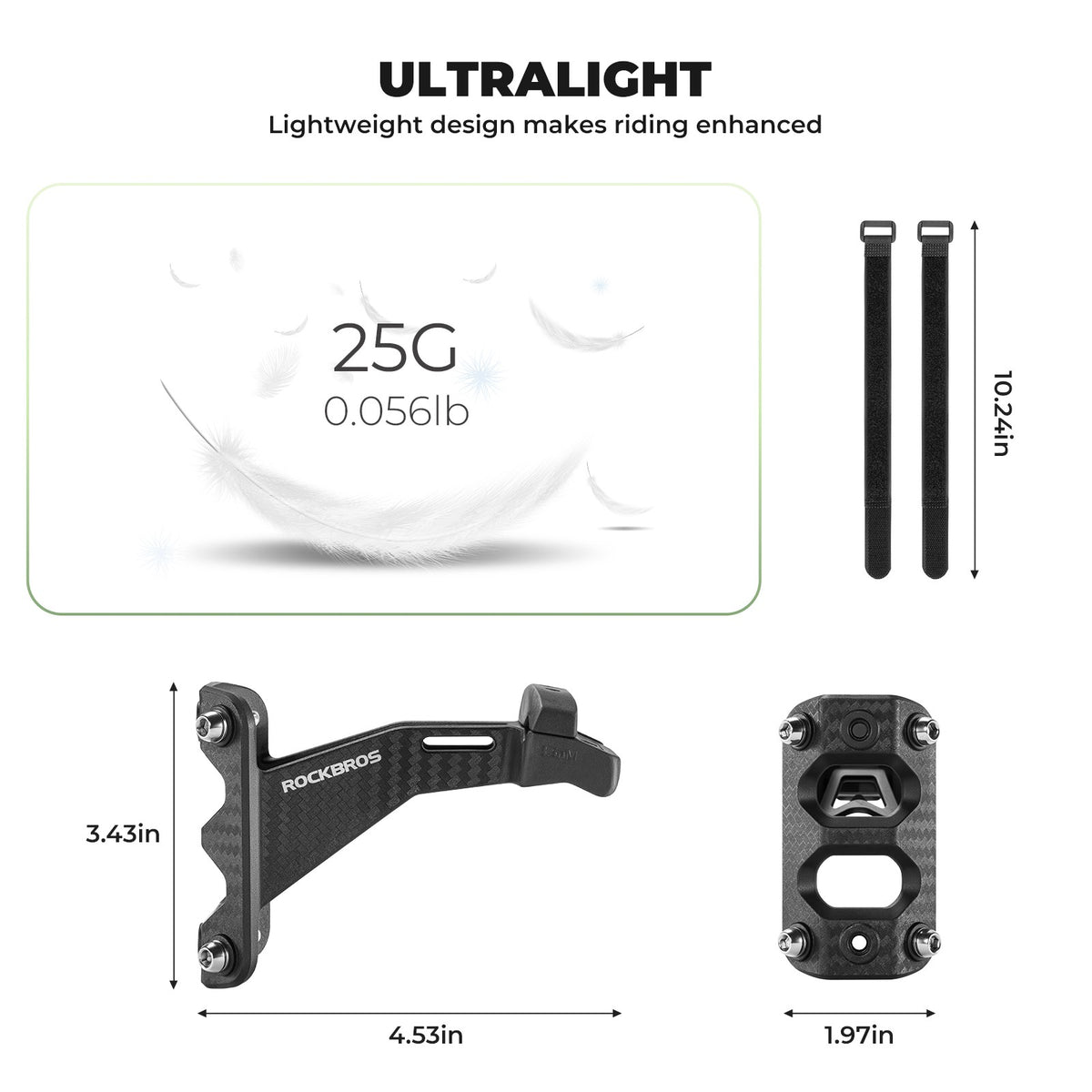 Bicycle Water Bottle Rack Dual Mount MTB Road Bike Saddle Support Lightweight