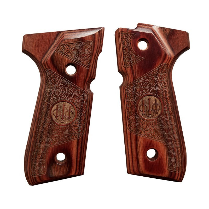 Full Size Wood Gun Grips for Beretta 92/96 Series with Screws & Wrench