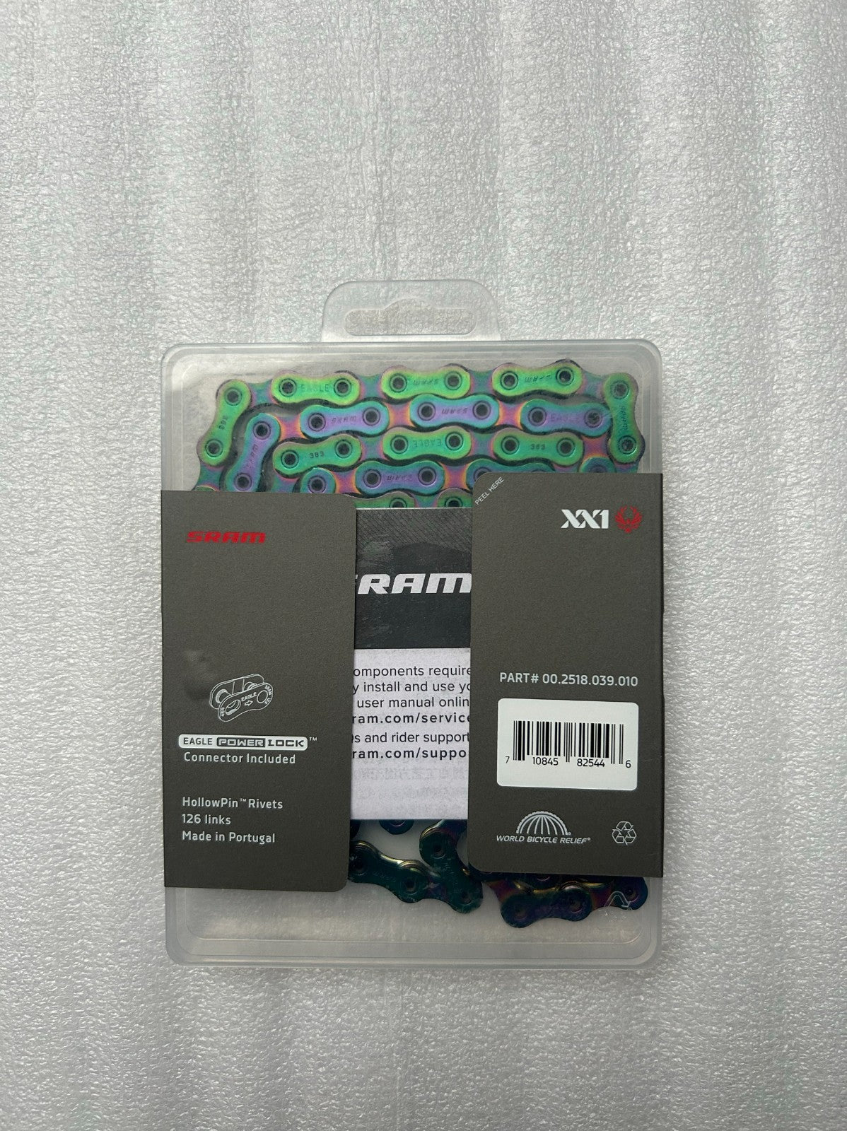 Bike Chain 12-Speed Nickel Rainbow Eagle XX1 Eagle AXS 126-Link