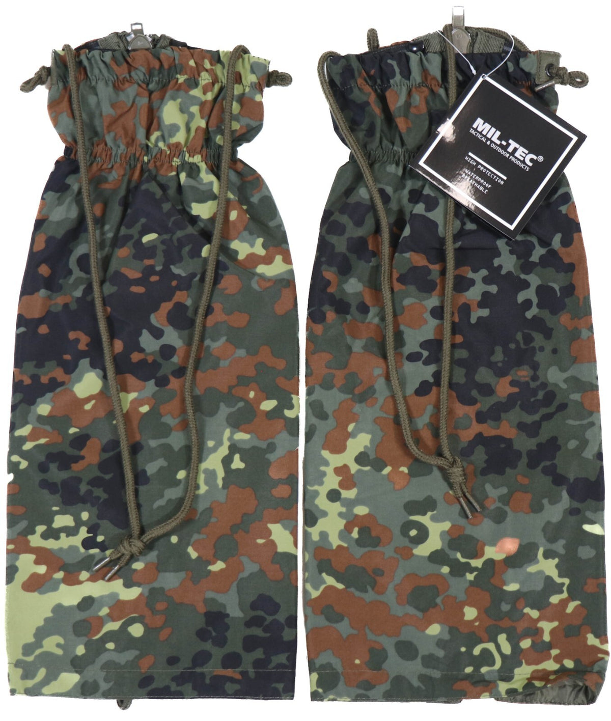 German Army Flecktarn Waterproof Snow Gaiters for Hunting Hiking Camping