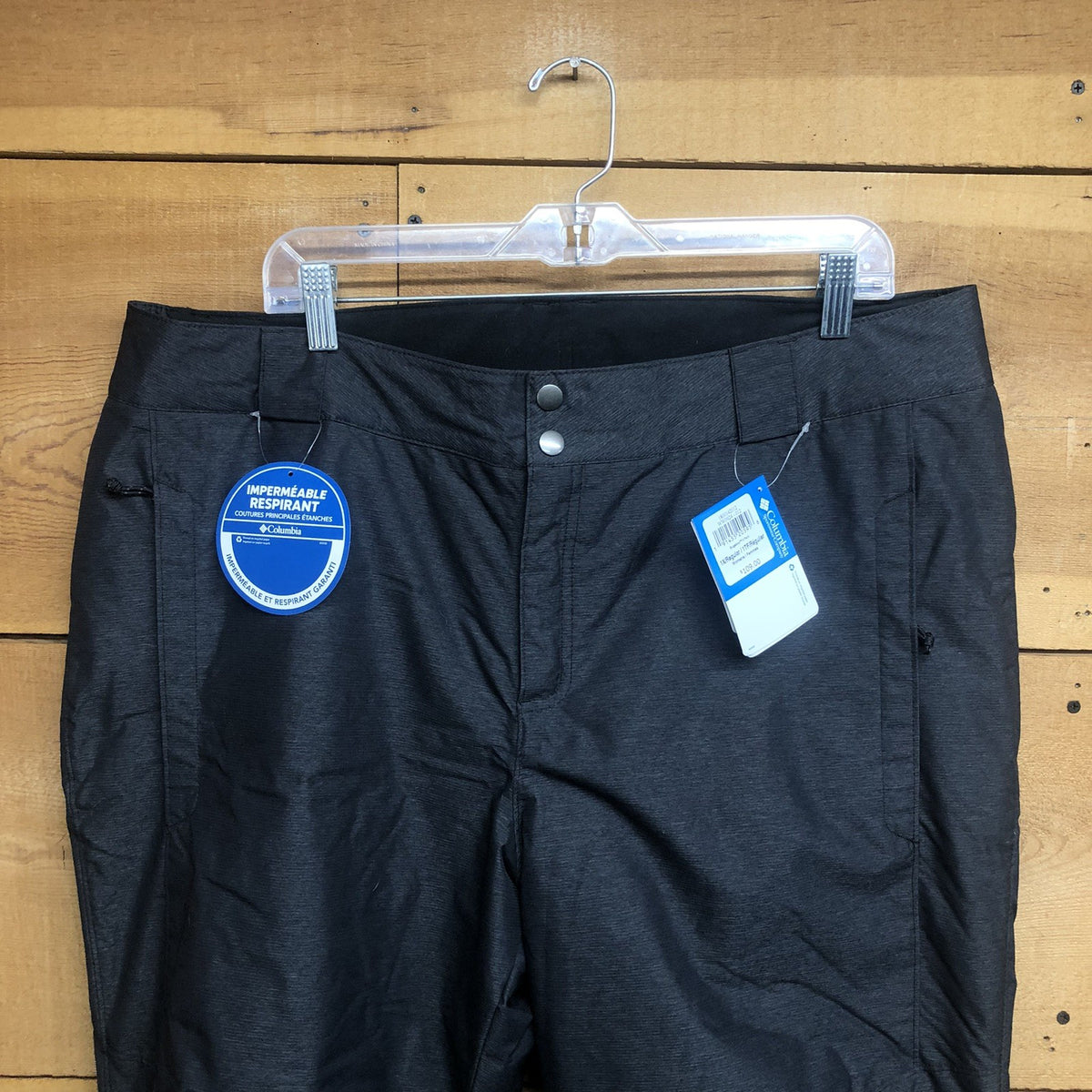Women's Insulated Waterproof Snow Ski Pants - Black, Size 1XL