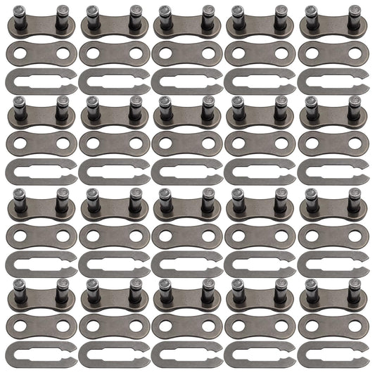 Bike Chain Master Link Set for 6-10 Speed Bicycle Chains - Metal Repair Connectors
