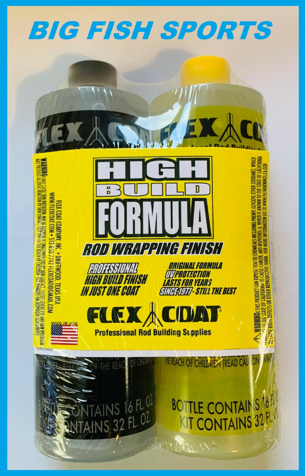 Fishing Rod Finish Kit 32 oz High Build Epoxy Wrap Coating for Rods