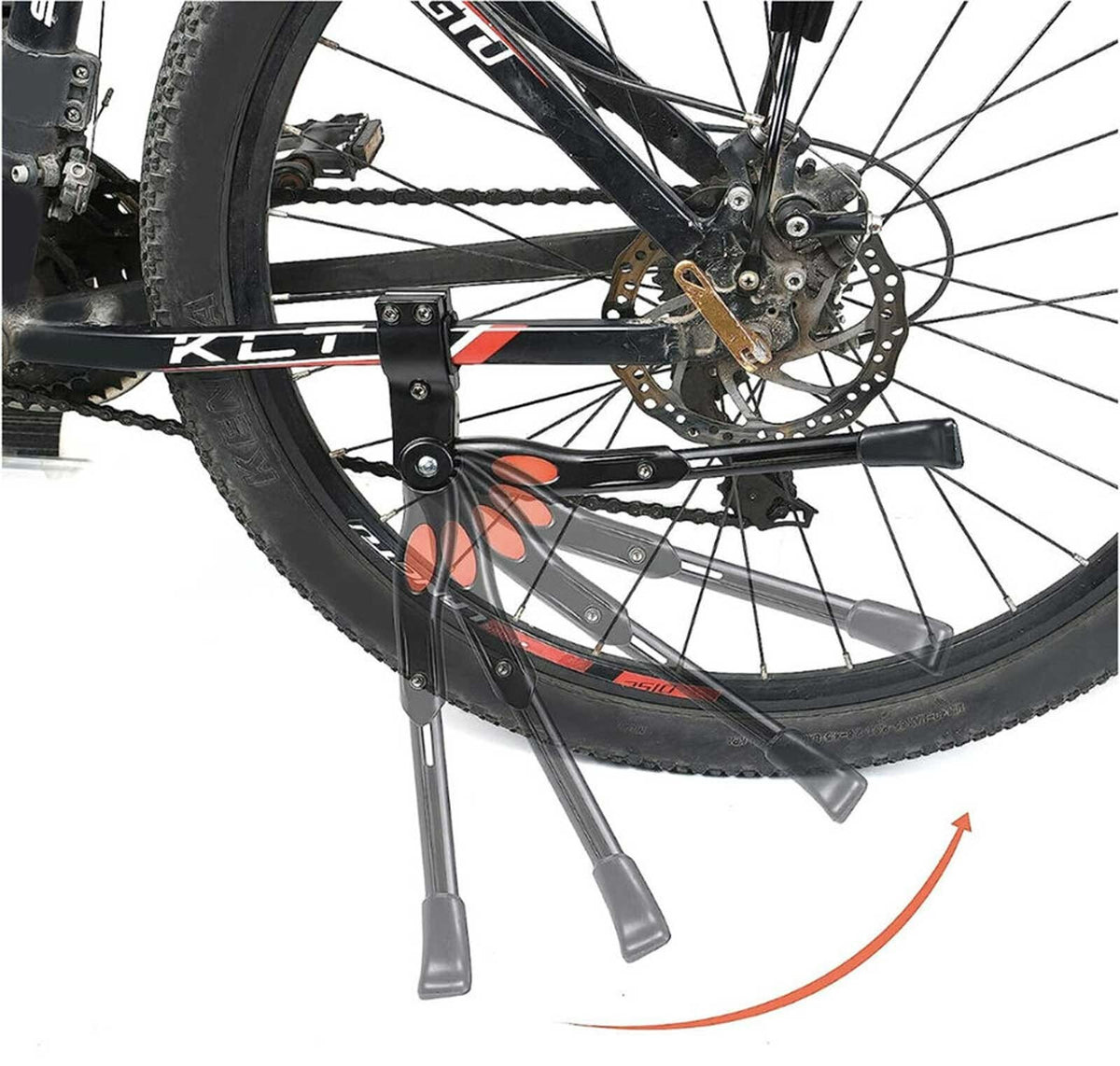 Universal Bike Kick Stand for 24-27 Inch Mountain and Road Bicycles - Aluminum Alloy