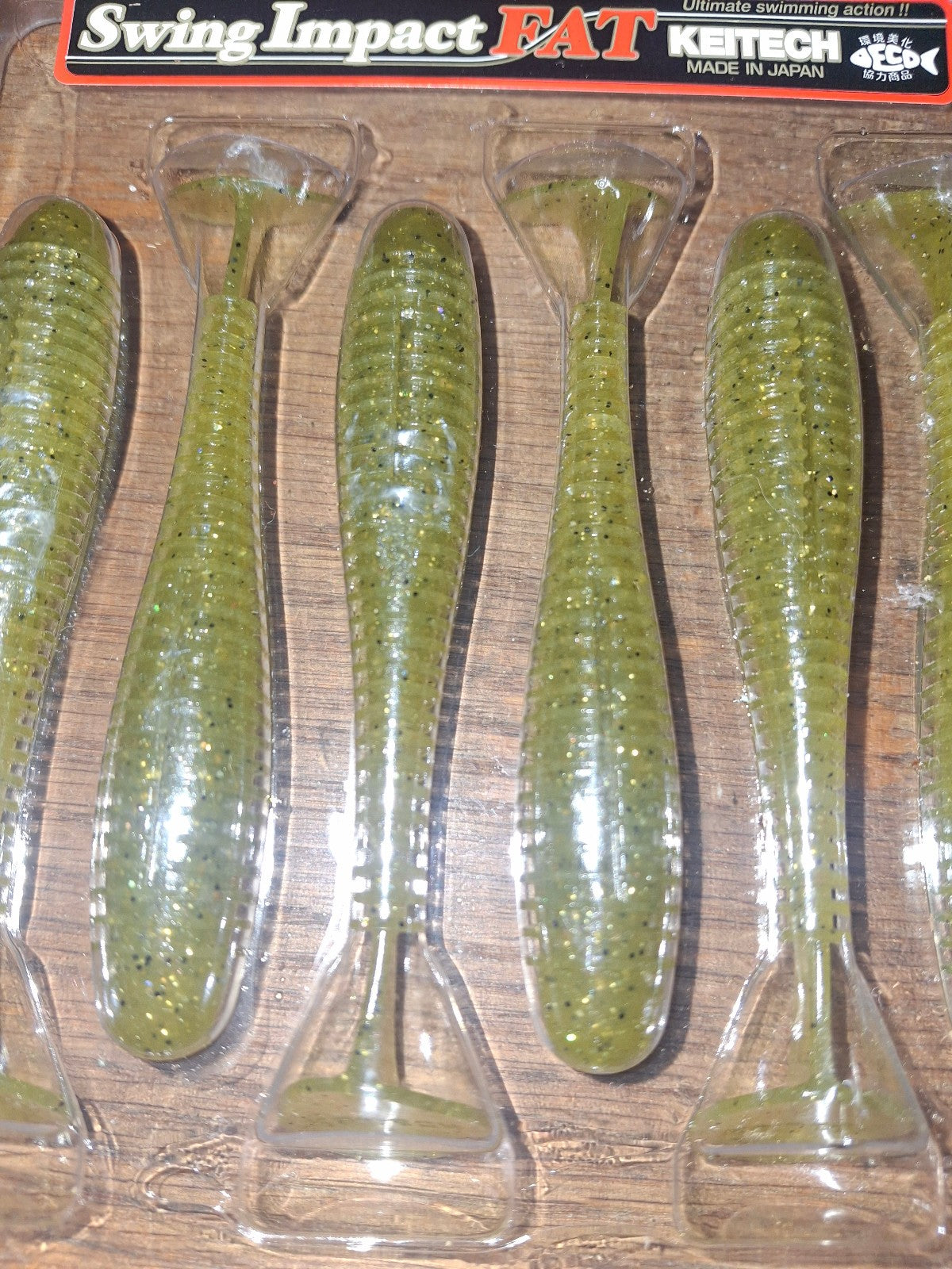 Keitech Swing Impact FAT Swimbaits 3.8 Inch Assorted Colors - Squid Scent 6 Pack