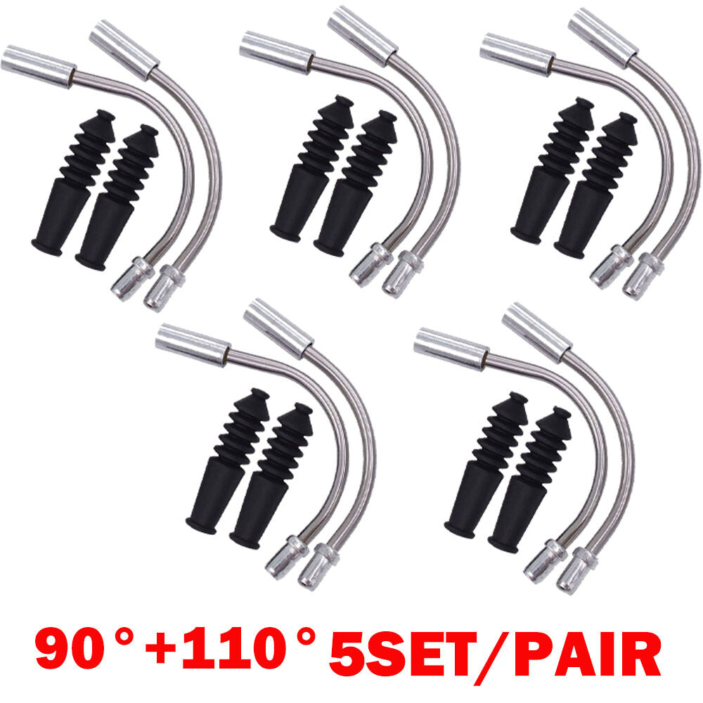 Bike V Brake Noodle Cable Guide Pipe Rubber Boots Set for Bicycle