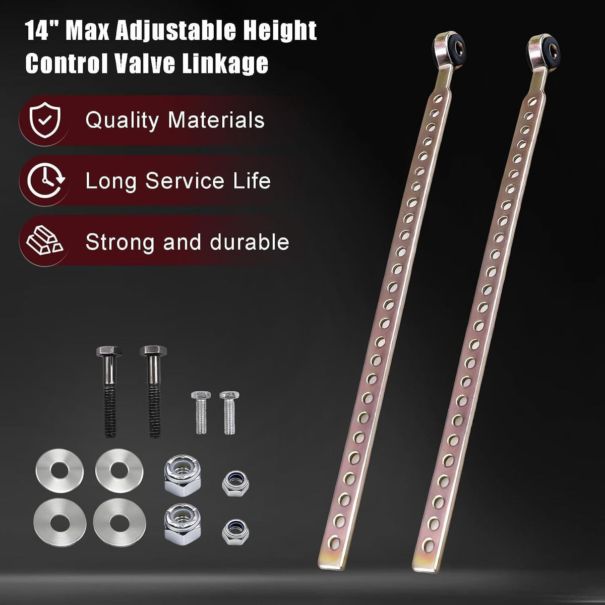 Height Control Valve Linkage 14 Inch Adjustable for Semi Truck