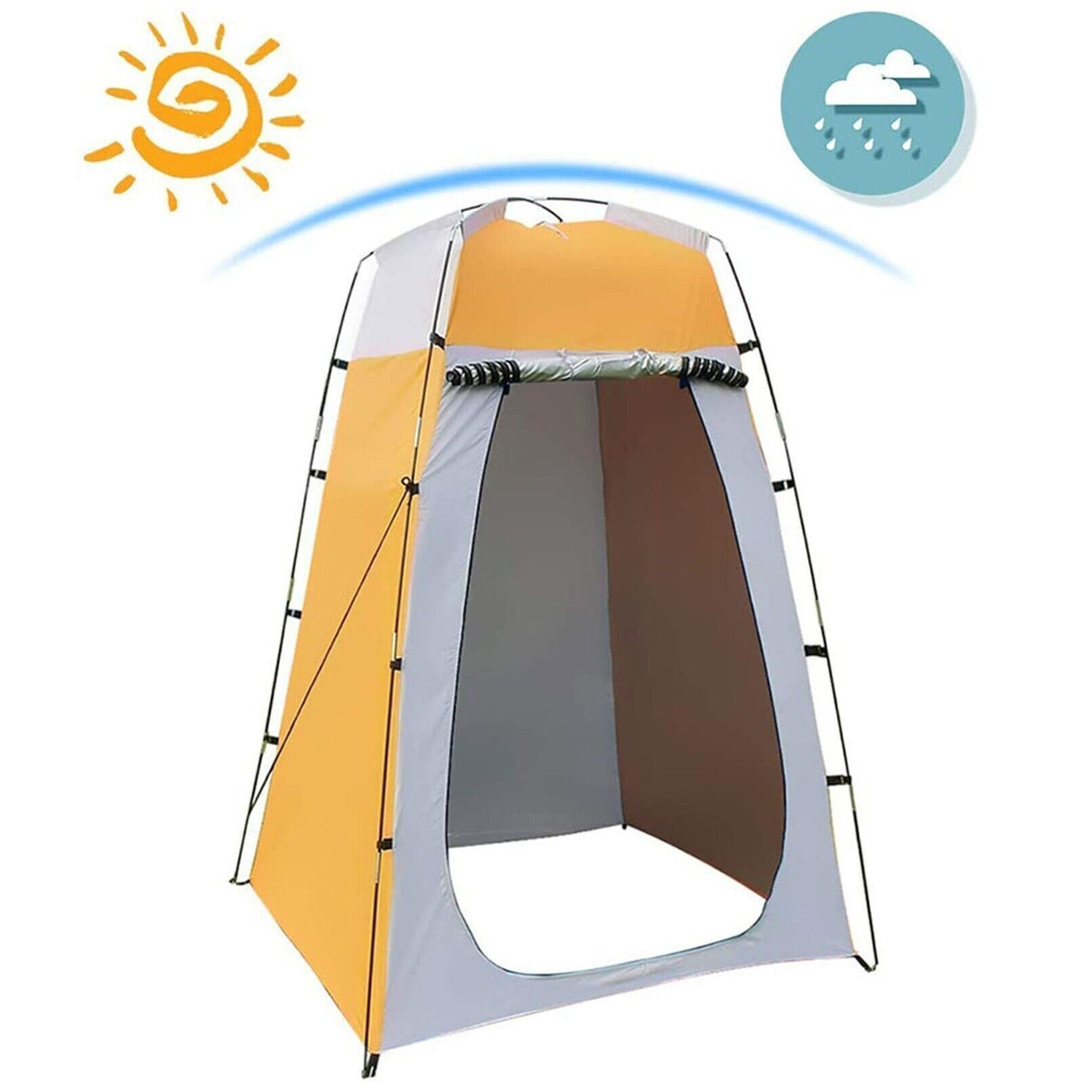 Portable Privacy Shower Tent with Bag - 6.9FT Pop Up Camping & Beach Enclosure