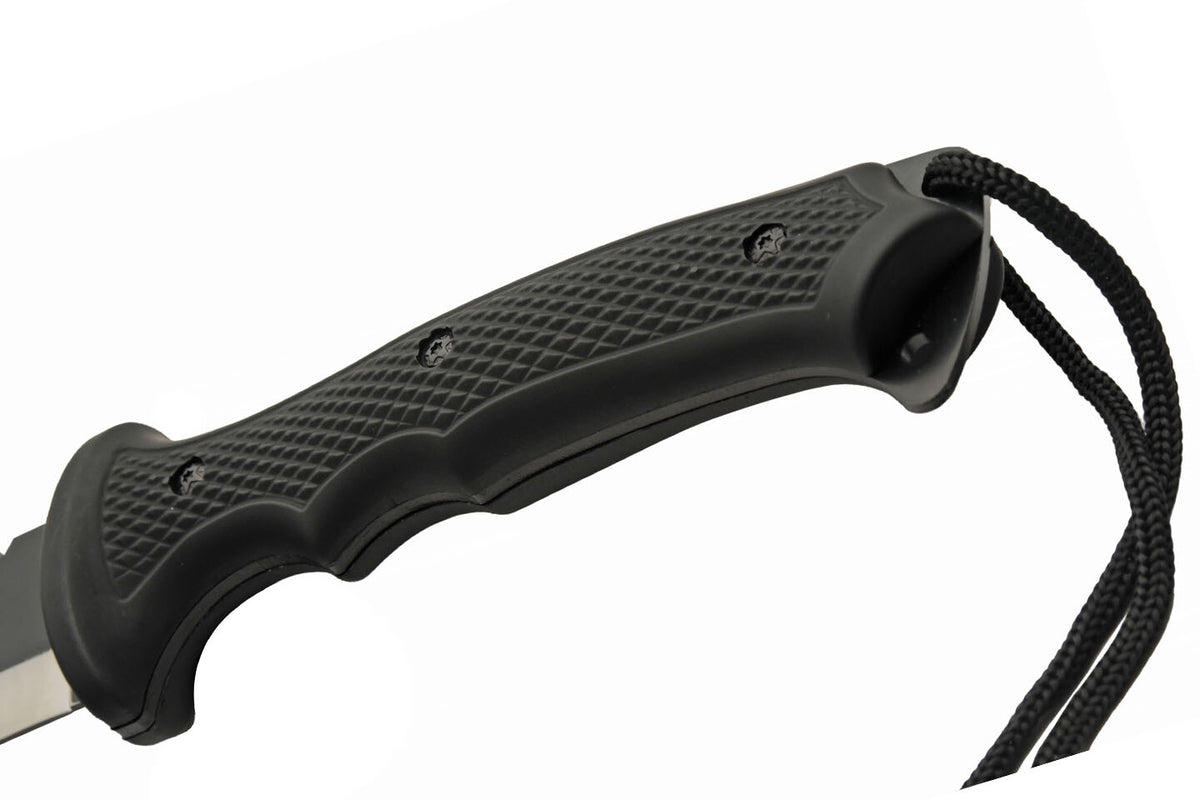 Heavy Duty Stainless Steel Machete with Gut Hook & Sheath - Full Tang 20" Blade