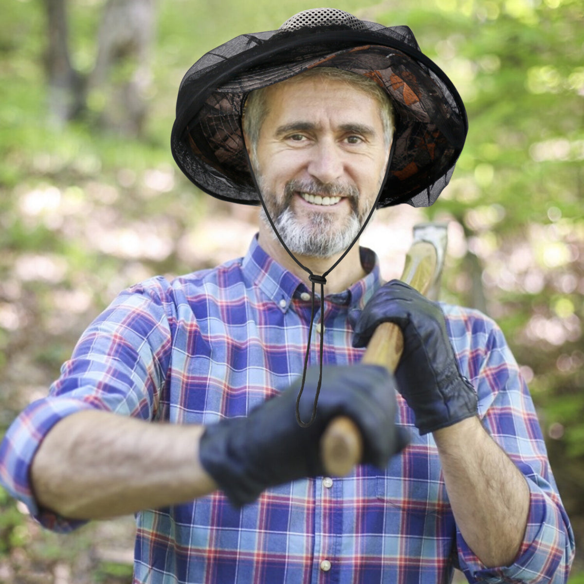 Mosquito Head Net Hat with Sun Protection for Outdoor Activities