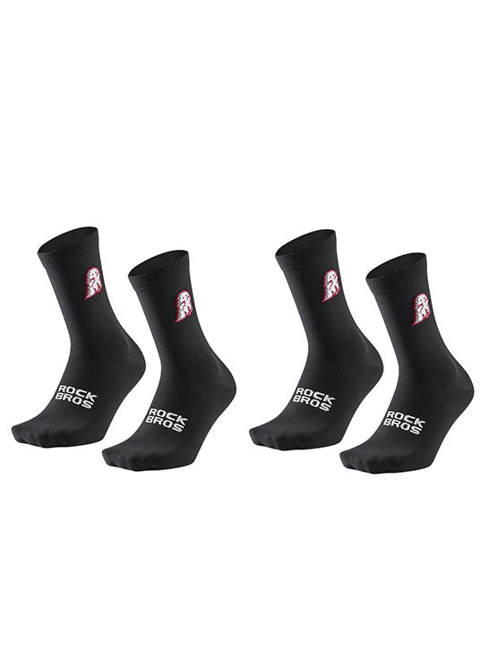 Breathable Cycling Socks 2-3 Pack - Athletic Crew Bike Socks for Men & Women